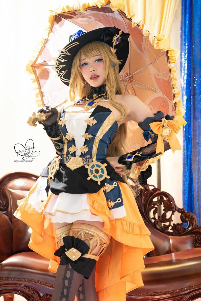 Cosplay Navia trong Genshin Impact của HaneAme : r/Genshin_Impact