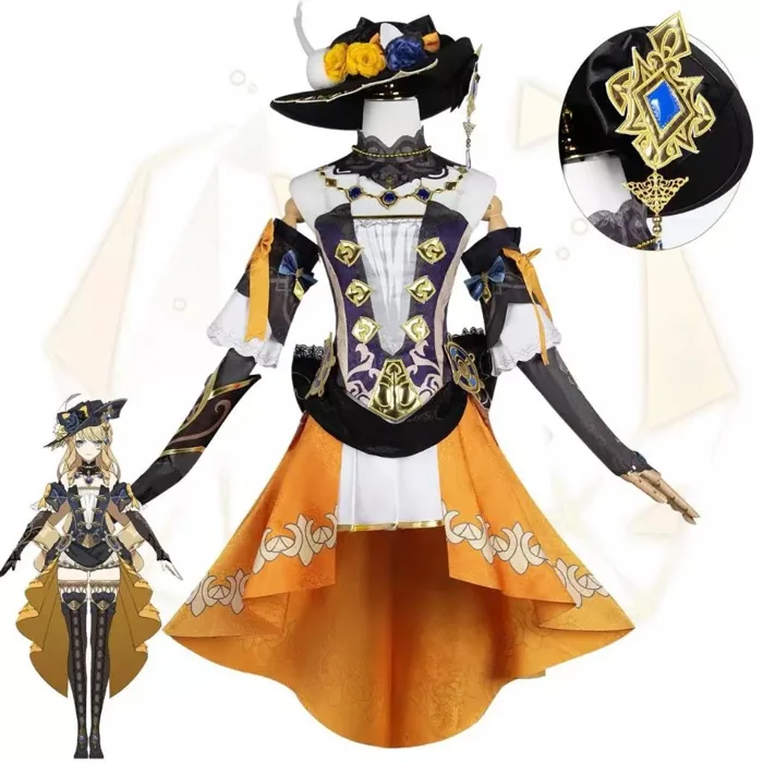 Genshin Impact Navia Cosplay Costume Wig Hat Set Phụ nữ váy đồng phục  Halloween Party cho cô gái | Shopee Việt Nam