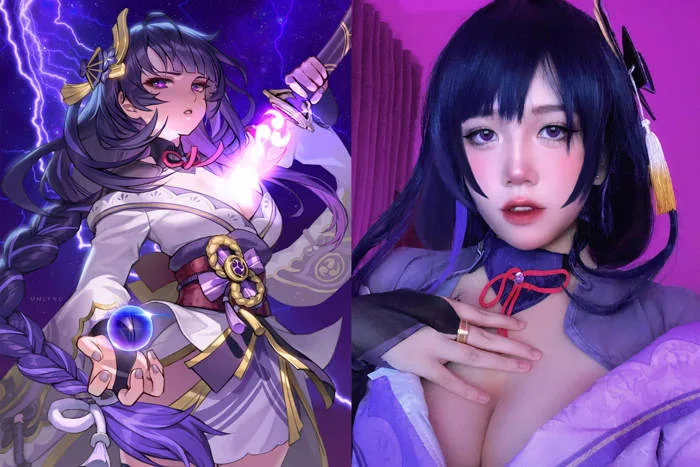 Nữ game thủ Việt cosplay Raiden Shogun trong Genshin Impact