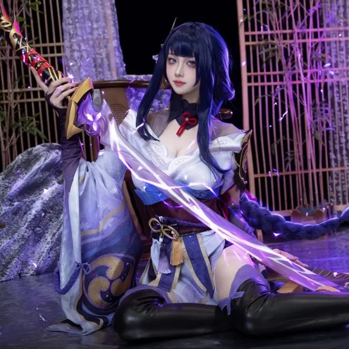 Raiden Shogun - Trang Phục Cosplay Full Set - Genshin Impact | Shopee Việt Nam