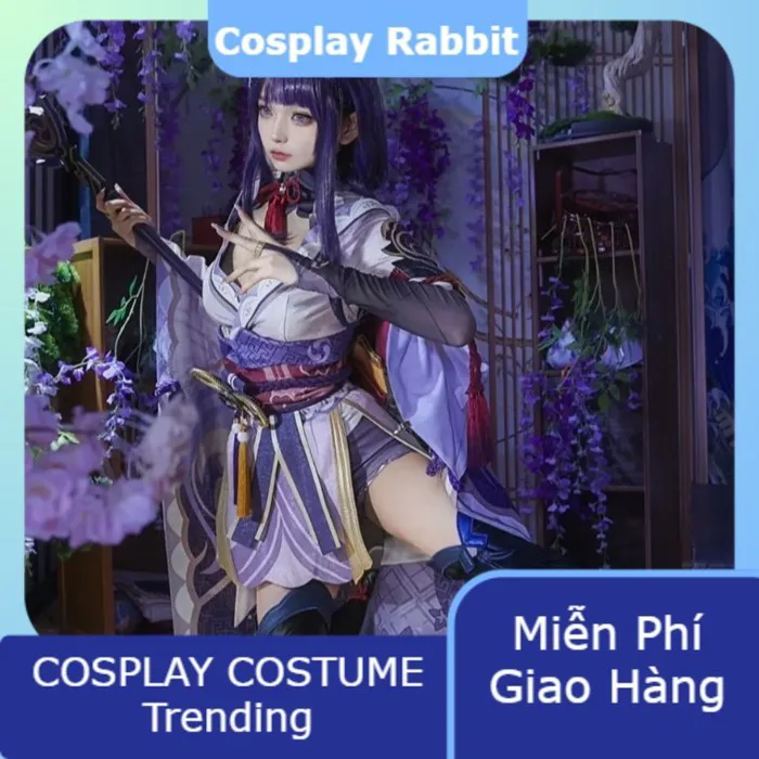 Raiden Shogun - Trang Phục Cosplay Full Set - Genshin Impact | Shopee Việt Nam