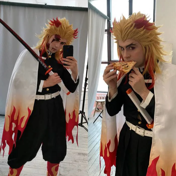 My Rengoku cosplay : r/KimetsuNoYaiba