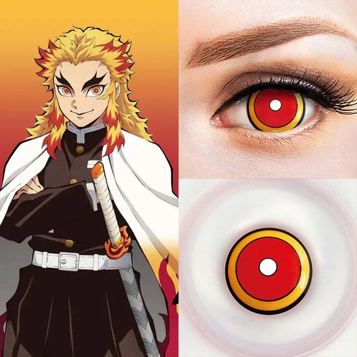 Sẵn] Lens cosplay Rengoku - Demon Slayer: Kimetsu no Yaiba kính áp tròng  [Miu Cosplay] Lens Nhỏ Mắt Demon Slayer - Lazada | Lazada Việt Nam