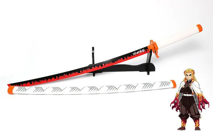 Mô hình Kiếm Gỗ Cosplay Viêm trụ Rengoku 1m - Kimetsu No Yaiba - Kiếm Gỗ  cosplay -AnkaStore 4.0