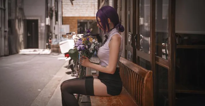 Cosplay Reze bởi Xenon, ảnh bởi Aku (tui) : r/ChainsawMan