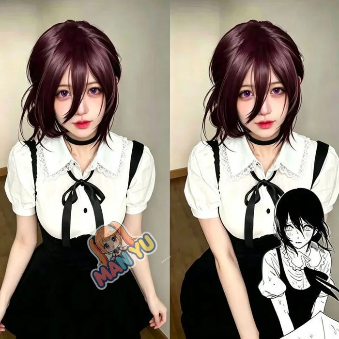Cosplay Chainsaw Man Trang phục Reze Váy liền giả hai lớp Siêu giống nhân vật, chụp ảnh đẹp, tạo vibe hút mắt – Đi lễ hội cosplay tiệc tùng