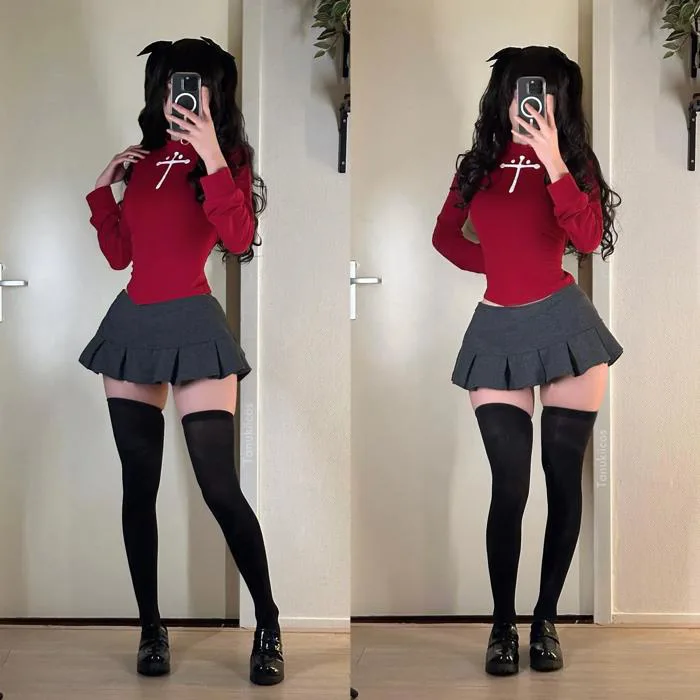 Cosplay Rin Tohsaka của mình : r/fatestaynight