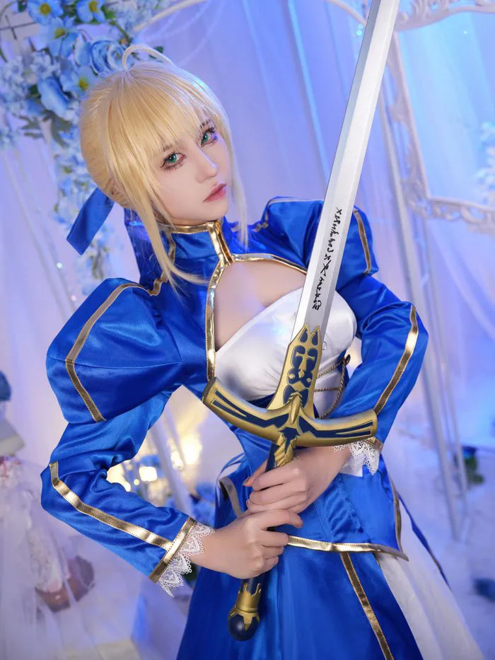Mua miccostumes Women's Blue Saber Cosplay Costume Outfit Top Skirt (XL)  trên Amazon Mỹ chính hãng 2026 | Fado