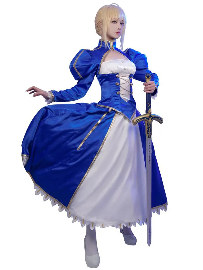 Mua miccostumes Women's Blue Saber Cosplay Costume Outfit Top Skirt (XL)  trên Amazon Mỹ chính hãng 2026 | Fado
