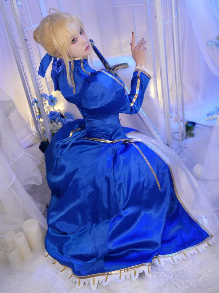Mua miccostumes Women's Blue Saber Cosplay Costume Outfit Top Skirt (XL)  trên Amazon Mỹ chính hãng 2026 | Fado