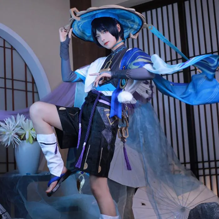 Genshin Impact Wanderer Scaramouche Cosplay Costume – Rolecosplay