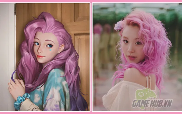 Cosplay phiên bản người nổi tiếng: Nữ thần Twice trông hệt như Pháp Sư  Seraphine ngoài