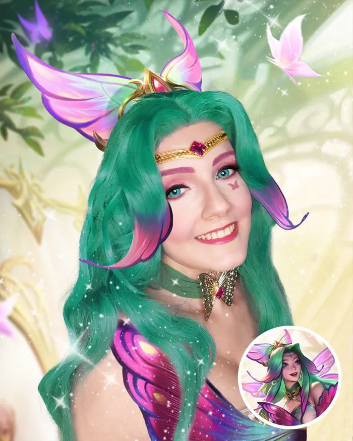 Ảnh thử cosplay Seraphine: Faerie Court, Mythmaker, Prestige Ocean Song :  r/SeraphineMains