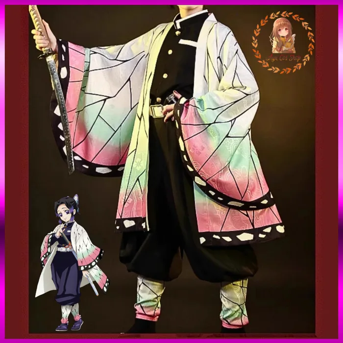 có sẵn] trang phục đồ Shinobu Kocho cosplay Trùng Trụ Kimetsu no Yaiba  demon slayer | Shopee Việt Nam