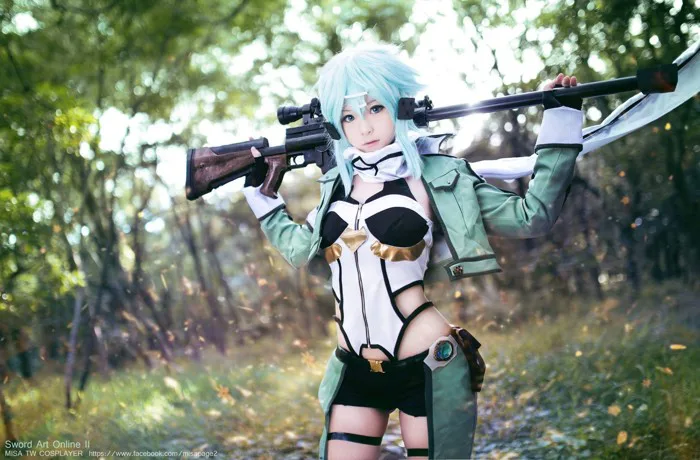 Hình nền : Cosplay, Anime, Sword Art Online, lính, Asada Shino, Gun Gale Trực tuyến, Quần áo, Misa TW Cosplayer, Trang phục, Ảnh chụp màn hình 2048x1345 - Dokkar - 193943 -