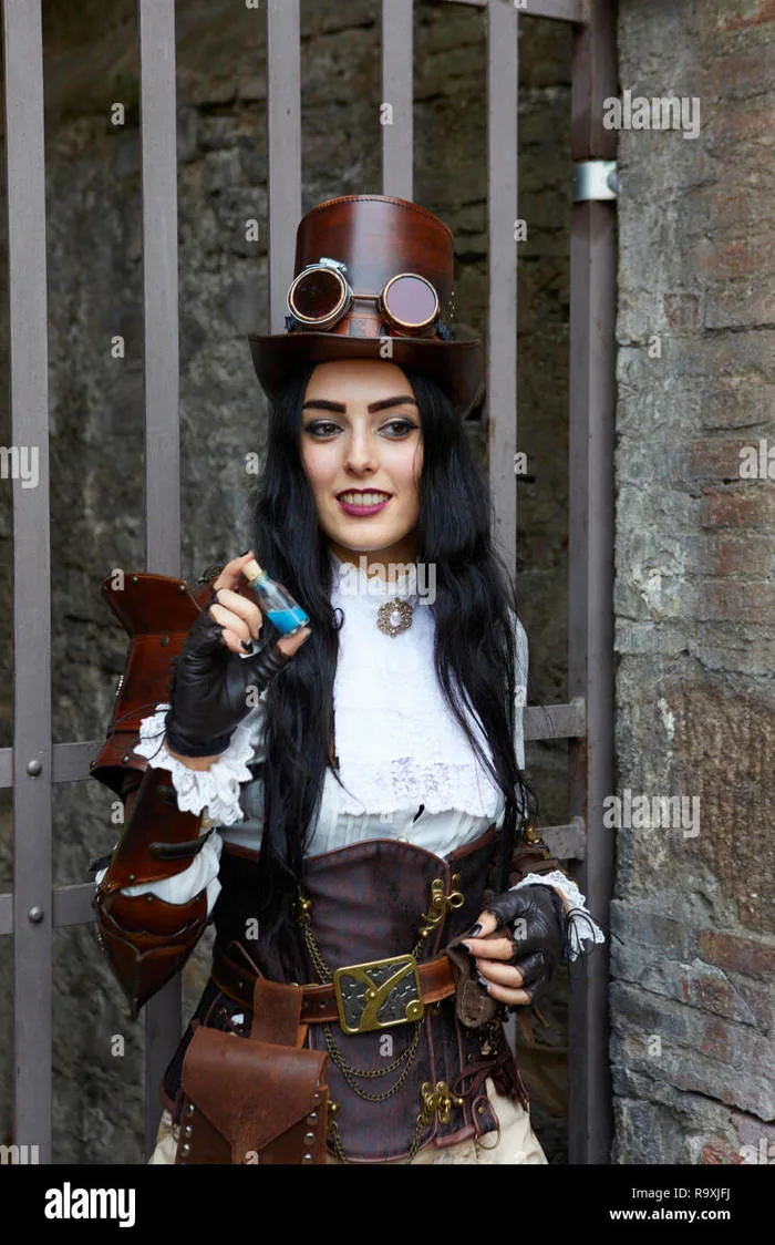 Female Steampunk Cosplay at Lucca Comics 2018, Lucca, Italy Stock Photo -  Alamy