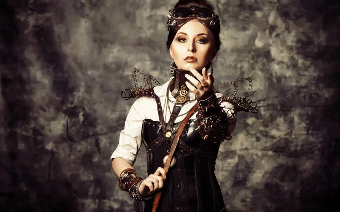 Steampunk Cosplay Elegance HD Wallpaper | 3840x2400 | Wallpaper Abyss