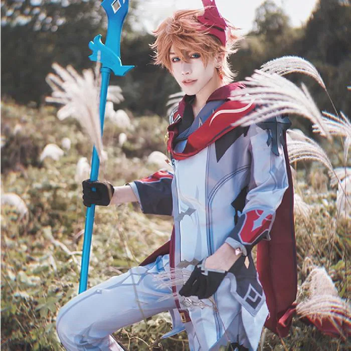 Deluxe Genshin Impact Tartaglia Childe Cosplay Costume Uniform-Takerlama