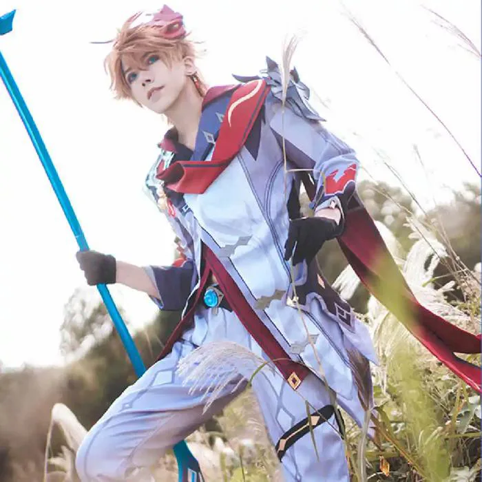 Deluxe Genshin Impact Tartaglia Childe Cosplay Costume Uniform-Takerlama