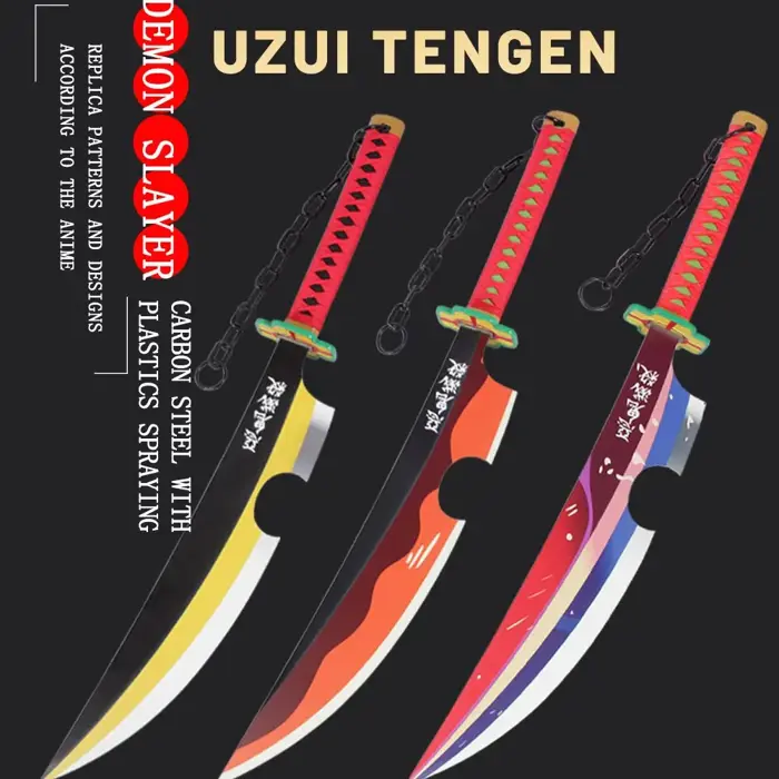 Đồ cosplay kiếm thép carbon mô phỏng Uzui Tengen trong anime Demon Slayer