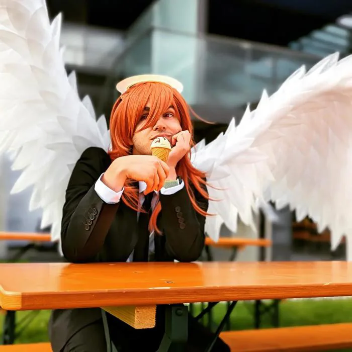 Bộ cosplay Thiên thần Quỷ của tôi : r/ChainsawMan