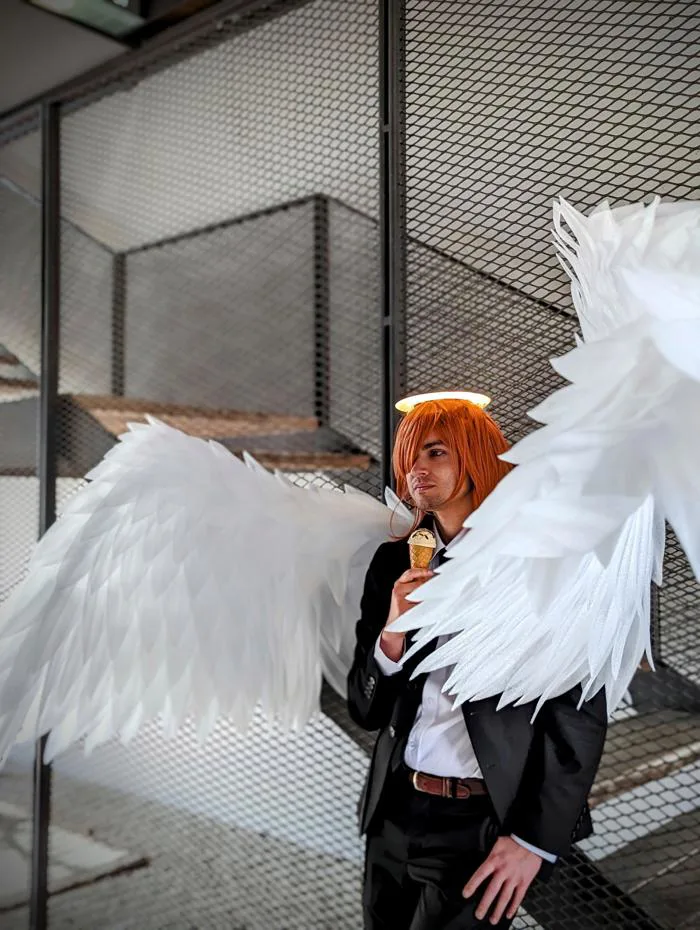 Bộ cosplay Thiên thần Quỷ của tôi : r/ChainsawMan