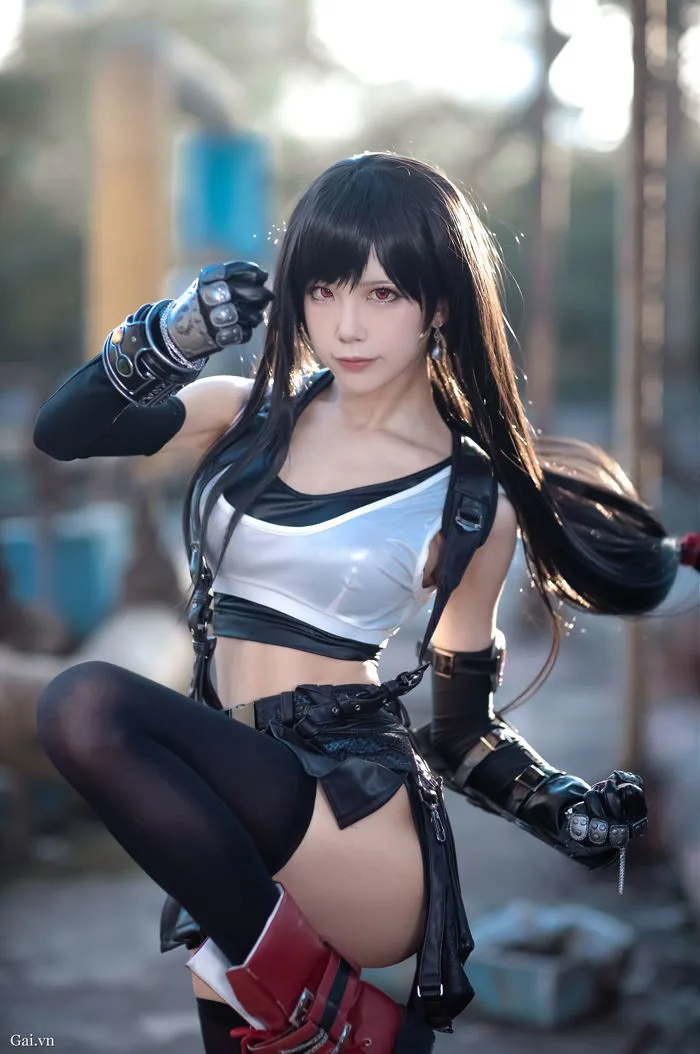 Ảnh Gái Xinh Aqua｜ Thủy Miểu - Final Fantasy Vii Remake - Tifa Lockhart 03  | Gai.vn - Con Gái Xinh Đẹp Nhất