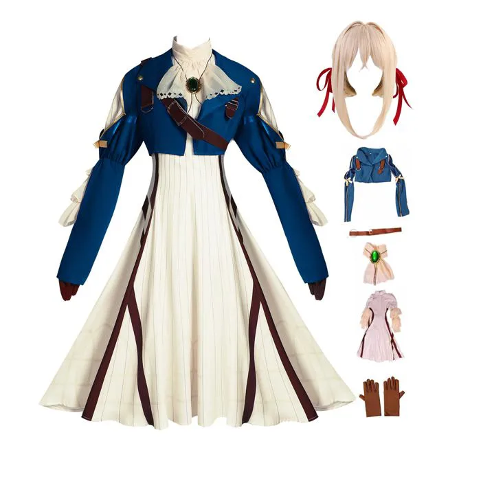 Mua Violet Evergarden Cosplay Costume Violet Evergarden Cosplay Wig Full  Set Halloween for Women trên Amazon Mỹ chính hãng 2026 | Fado