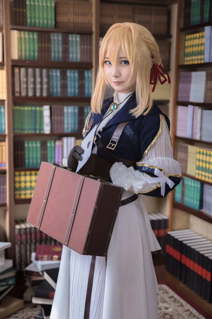 Mua Nuoqi Violet Evergarden Cosplay Costume Womens Anime Uniform Dress Suit  Outfit Dark Blue trên Amazon Mỹ chính hãng 2026 | Fado