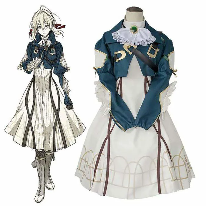Violet Evergarden Cosplay. Cute Lolita Dress for Halloween | MoonCosYa
