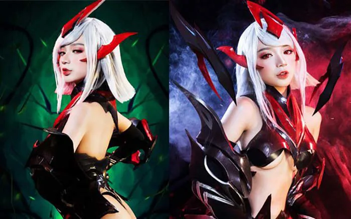 Từng cosplay Violet Huyết ma thần bốc lửa, nữ streamer đổi hình tượng e ấp  dịu dàng