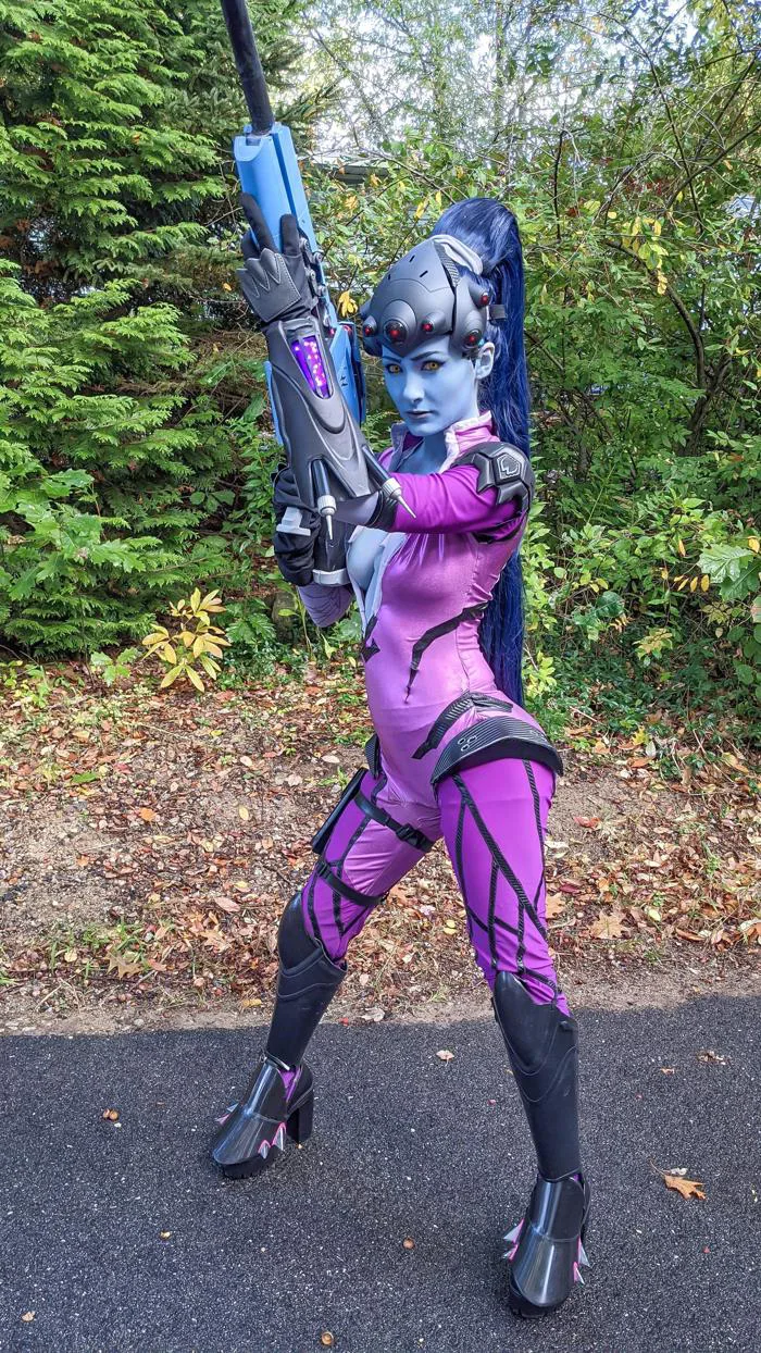 My Overwatch Widowmaker Cosplay. Wanted to get some pics before Halloween.  : r/gaming