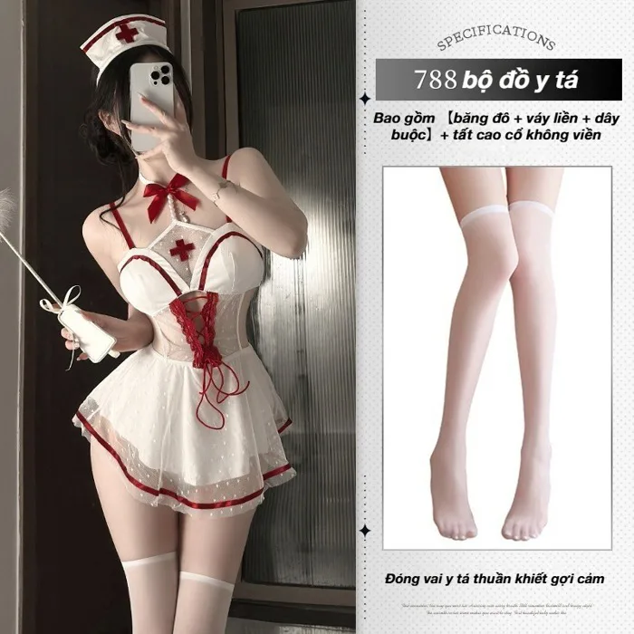 MiTwo Bộ đồng phục y tá nữ cosplay gợi cảm bộ đầy đủ hóa trang vai diễn  phong nóng bỏng chụp ảnh riêng tư tại nhà | Shopee Việt Nam