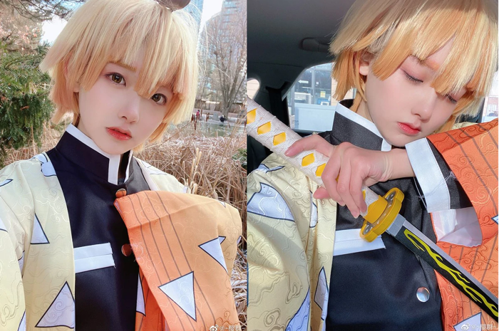 Kimetsu no Yaiba: Zenitsu cute quá đỗi qua bộ ảnh cosplay giống đến khó tin  của fan