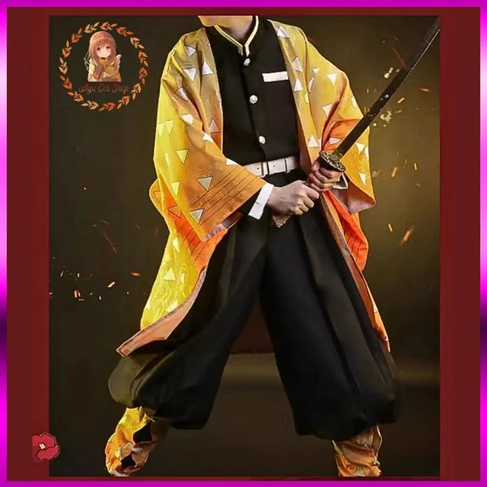 [Order] trang phục cosplay Zenitsu Agatsuma đồ Kimetsu no Yaiba