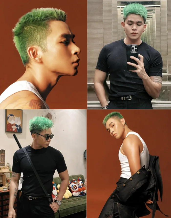 Zoro tóc xanh của Việt Nam mặc áo lưới uốn éo, khoe khuôn ngực cơ bắp khiến fangirl đổ rạp