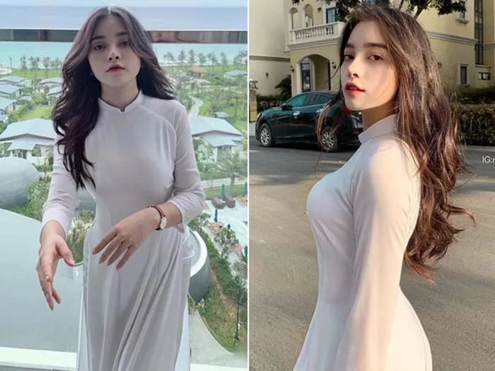 Cô gái nổi tiếng vì mặc áo dài quá đẹp, ảnh đời thường còn bất ngờ hơn | Báo Dân trí