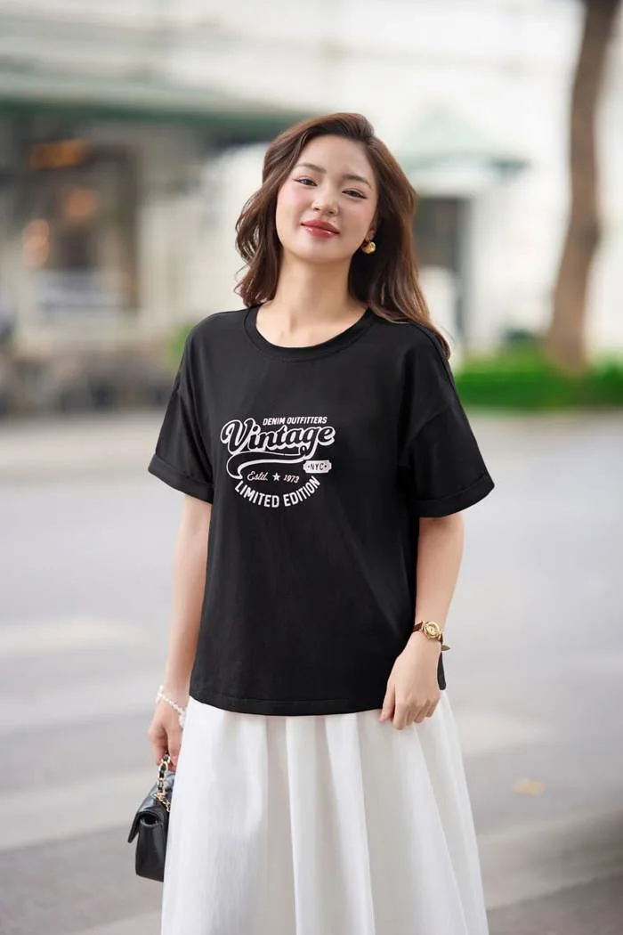 13 Kiểu Áo Phông Nữ Mùa Hè Rộng Cá Tính, Xinh Xắn Cho Nàng