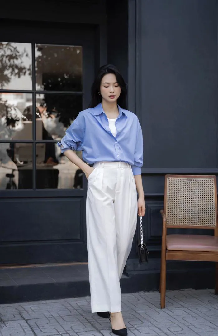 Học hội mặc đẹp cách mix áo sơ mi, nàng thăng hạng nhan sắc vù vù