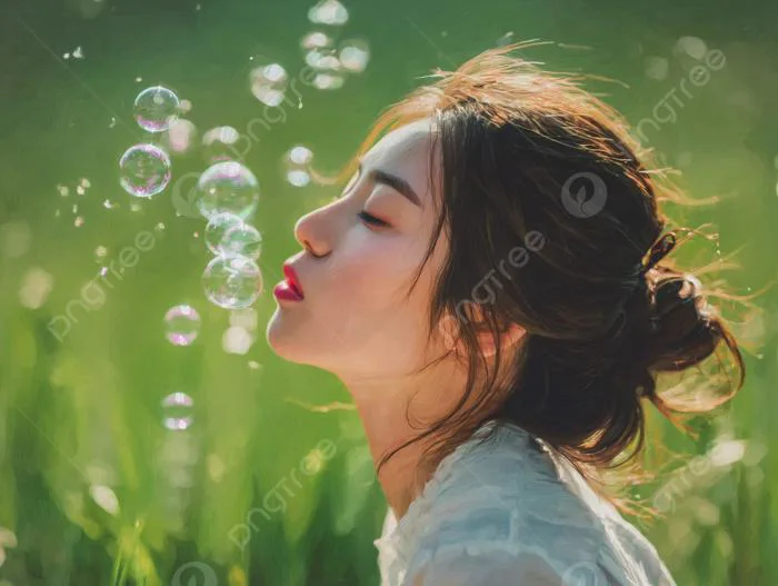 Hình nền Nền Cô Gái Hàn Quốc Thổi Bong Bóng Xà Phòng Trong Một Bức ảnh  Quang Học Trên Cỏ Xanh, Chân Dung, Xinh đẹp, Hàn Quốc Background Vector để  tải xuống