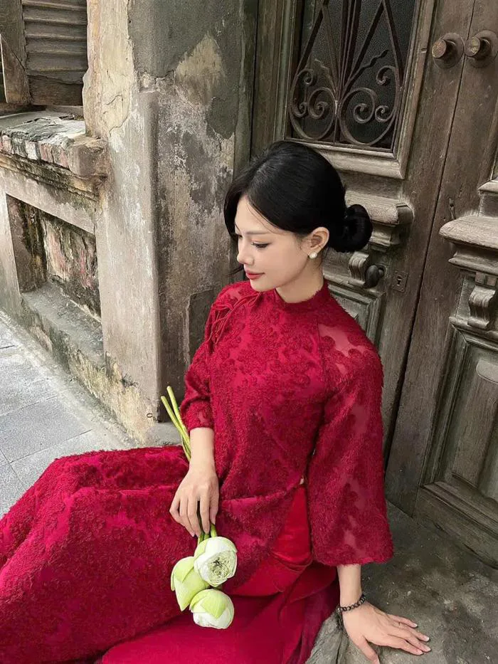 Top 14 kiểu búi tóc mặc áo dài Tết đẹp như nàng thơ