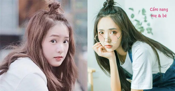 12 cách búi tóc củ tỏi nửa đầu cho bạn gái nổi bật, siêu xinh