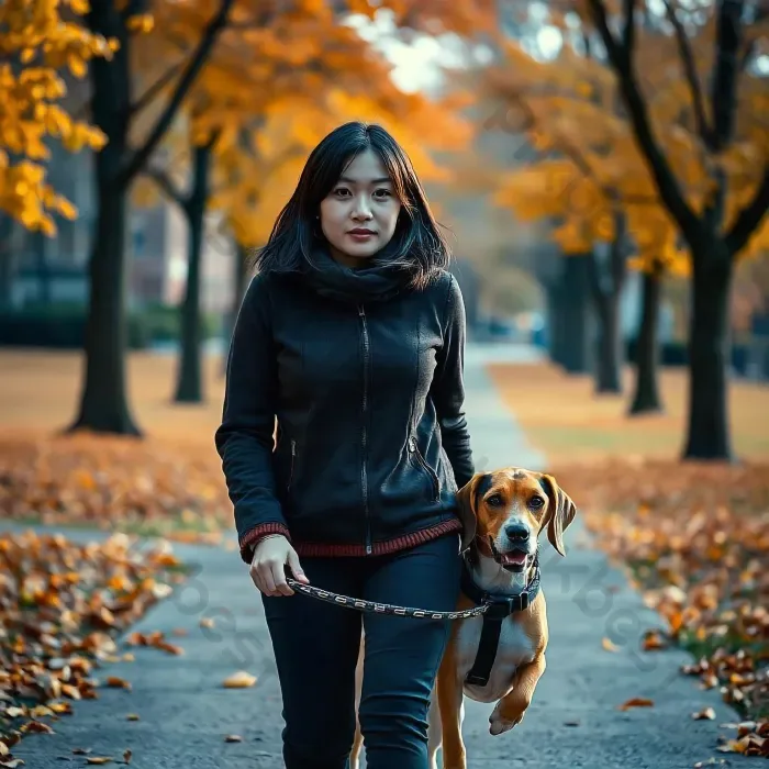 Tải miễn phí Cô Gái Xinh đẹp đang Dắt Chó đi Dạo Nhiếp Ảnh | JPG chuyên  nghiệp - Pikbest