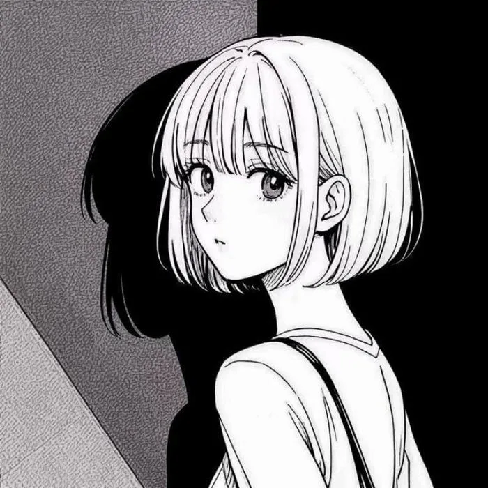 46+ avatar anime đen trắng nam nữ đẹp gây bão cộng đồng mạng