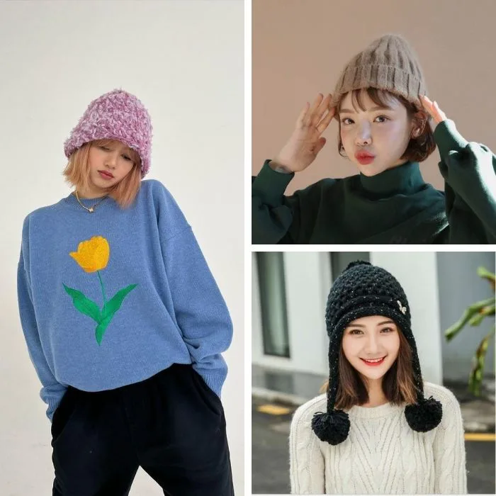 5 cách đội mũ len đẹp cho nữ kết hợp cùng kiểu tóc