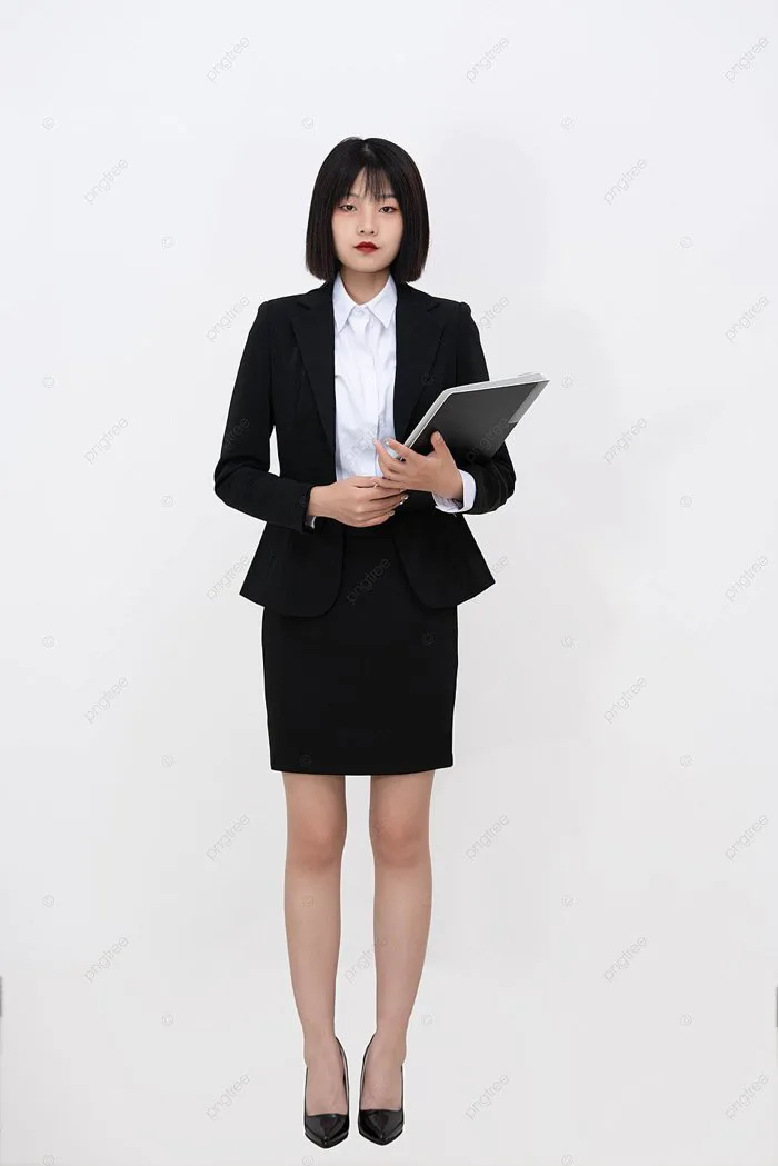 Nữ Doanh Nhân Xinh đẹp Mặc đồng Phục Ban Ngày Cô Gái Trong Văn Phòng Chụp ảnh Báo Cáo Với Và Hình ảnh Để Tải Về Miễn Phí - Pngtree