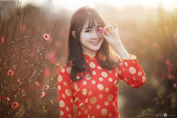 Bộ ảnh girl xinh đón tết phù hợp làm ảnh nền Laptop or Mobile cực đẹp
