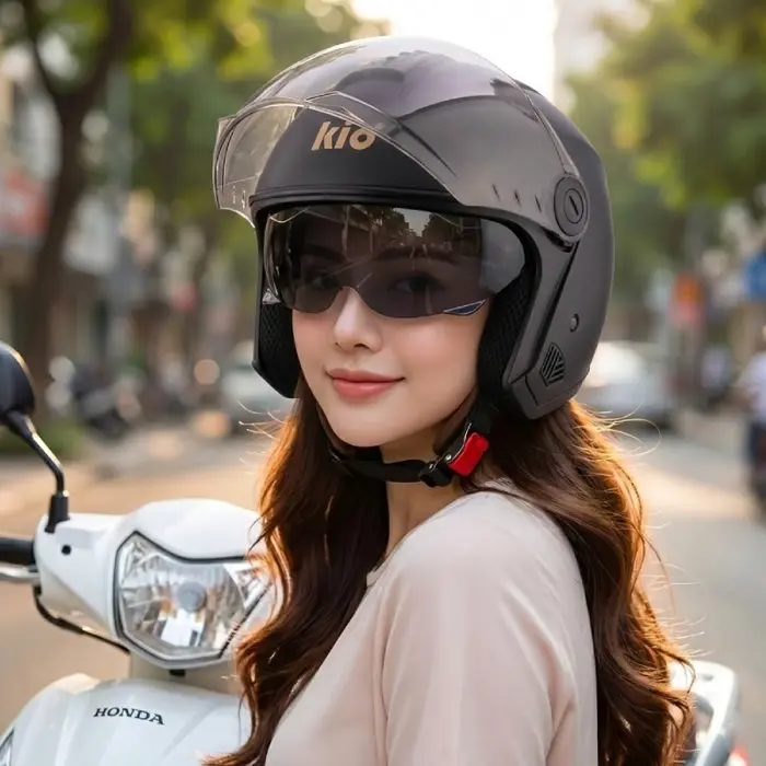 Top 5 mũ bảo hiểm 3/4 cho nữ siêu cute dễ thương