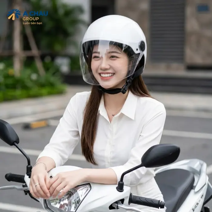 Top 7 mũ bảo hiểm có kính cho nữ duyên dáng, đáng yêu