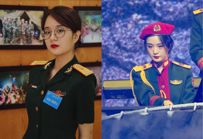 Hot girl quân nhân xinh như thiên thần, đốn tim cõi mạng bởi năng khiếu  nghệ thuật vượt trội